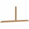 Ekena Millwork Portland Smooth Timber Gable Bracket, Western Red Cedar, 96"W x 36"H x 1 1/2"D x 3 1/2"F, 9/12 Pitch GBW096X36X0204POR00SWR - alternate 5